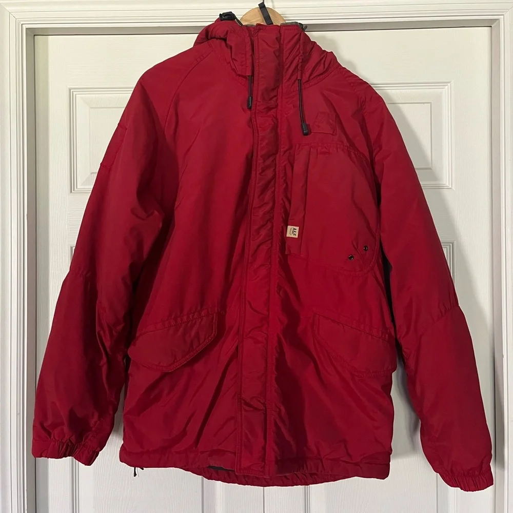 {Abercrombie & Fitch} Vintage Winter Coat in Red - Men's Small